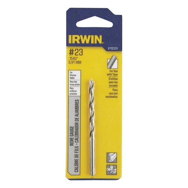 Irwin #23 X 3-1/8 in. L High Speed Steel Wire Gauge Bit 1 pc 81123ZR
